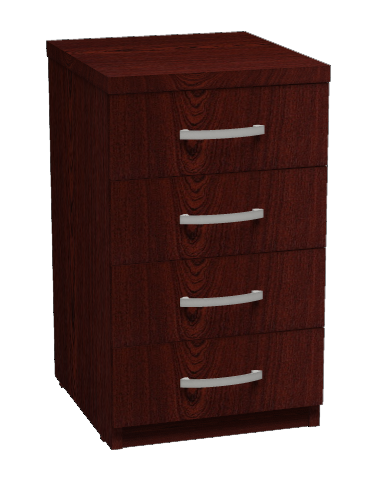 Тумба приставная 4 ящика 450x500x750