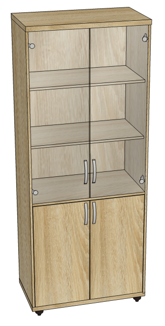 Шкаф для документов стекло 800x450x1940