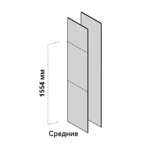 Пара боковых панелей для шкафов