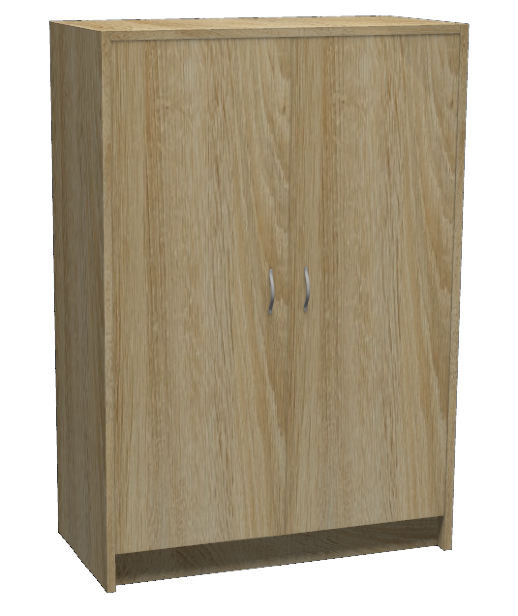 Шкаф-стеллаж средний закрытый 800x425x1150