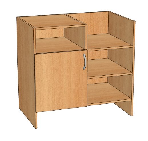 Прилавок (с дверкой) 900х560х860